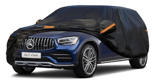 Kayme 7 Layers SUV Car Cover Custom Fit for Mercedes Benz GLC300 GLC350e GLC43 GLC63(2016-2026 Waterproof All Weather for Automobiles, Outdoor Full Cover Rain Sun UV Protection.