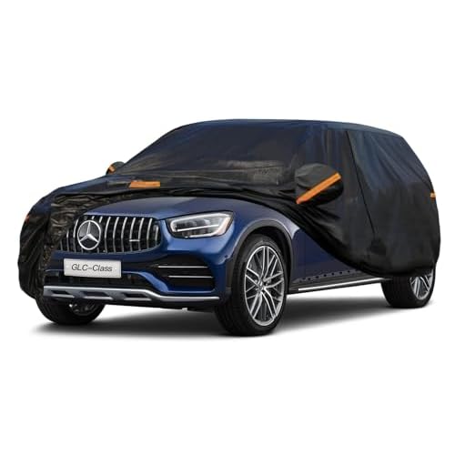 Kayme 7 Layers SUV Car Cover Custom Fit for Mercedes Benz GLC300 GLC350e GLC43 63（2016-2025 Waterproof All Weather for Automobiles, Outdoor Full Cov