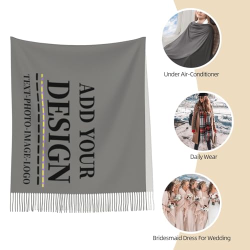Custom Scarfs For Women Personalized Winter Scarf Add Your Design Here For Halloween Gifts Cashmere Scarf4