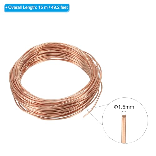 PATIKIL 49 Feet Solid Bare Copper Wire - Image 2