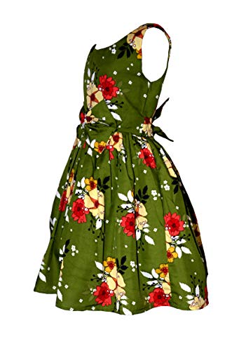 Image of Casual Frock for Baby Girls,Blue Printed and Olive Printed,Pack of 2