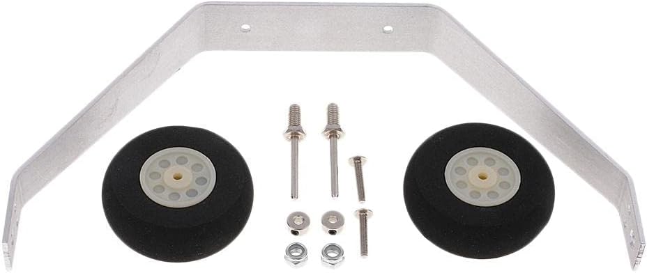Aluminum RC Landing Gear for 25-40 Class RC Plane, Plane Landing Gear Wheels, RC Aircraft Model Accessory