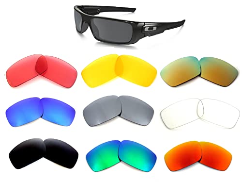 9 Pairs Sets Galaxy Replacement Lenses For Oakley Crankshaft Multi Selection Polarized 100% UVAB (9 Color Pairs)