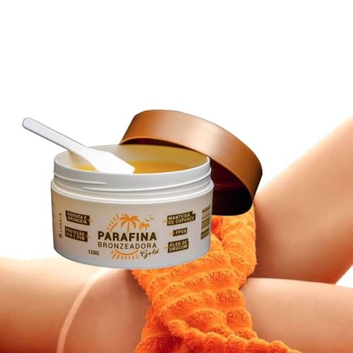 Parafina Bronzeadora Gold LorKin Hidrata e Bronzeia: Bronzeamento Natural Imediato Hipoalergênica