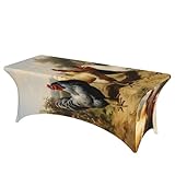 Protection de table pour un usage quotidien : la nappe rectangulaire aide à protéger les tables contre les déversements, la chaleur, la poussière et les rayures, ce qui la rend adaptée pour un usage quotidien et des occasions spéciales