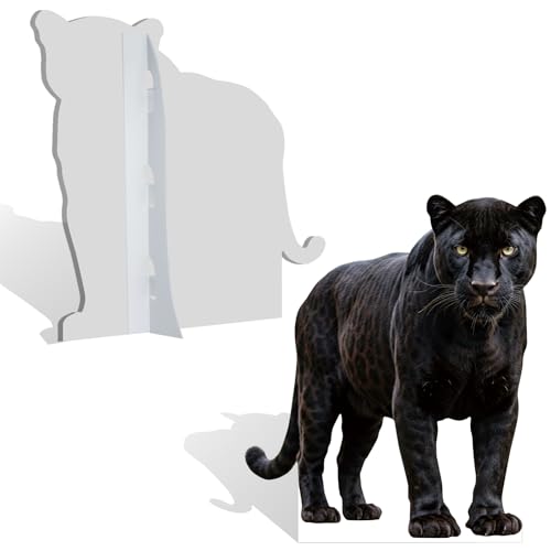 Image of Black Panther 2FT Life Size Cardboard Cutout, Fun Animal Standup | Cardboard Cutout for Events, Party Decor, Birthday, Photos, Home Decor, Kids Room, Gift, Special Occasion, 1 PC