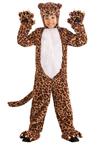 Disfraz infantil completo de leopardo peludo con cola