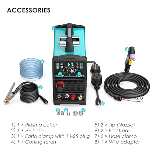 BTC600DP 13th Gen Digital Plasma Cutter with Pilot Arc and Air Sensor Technology, 60 Amps, 110/220V
