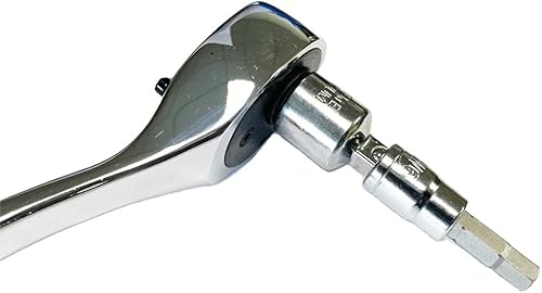 Miniatura 8 de Nueva combinación de 14 piezas con adaptador de 38 pulgadas y 14 pulgadas, 13 piezas de 12 pulgadas 38 pulgadas 14 pulgadas, juego de llaves de vaso