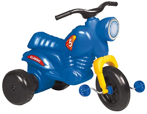 Dreirad Trike Kinder Pedal Tretfahrzeug Motorrad Classic 5 Tricikli blau +3J