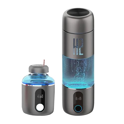 Generador de hidrógeno, Botella portátil de Agua Rica en hidrógeno H2, Vaso de Agua Rica en hidrógeno SPE/PEM, generador de Agua de Alta concentración de 5000 ppb, Vaso de Agua RIC