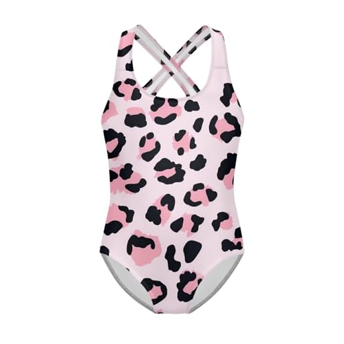 Image of Kid One Piece Swimsuit with Cross Back Girls Summer Sleeveles Swimwear for 5-14 Years