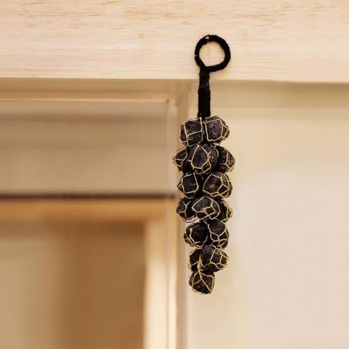 Image of Black Tourmaline Rough Chunks Vaastu Door Hanging for Protection from Negative Energy & Evil Eyes (Black)