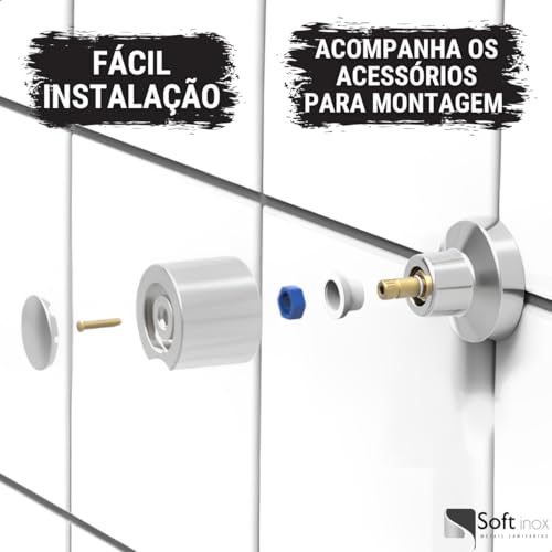 SOFTINOX Kit 2 Acabamentos para Registro C40 ABS Cromado Padrão Deca