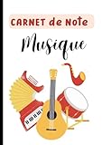  Carnet de notes de Musique : cahier à renseigner avec les Partitions pour la Pratique Musicale INSPIRATION & COMPOSITION.: PAPIER BLANC avec 12 ... les Professionnels GRAND FORMAT (100 Pages)