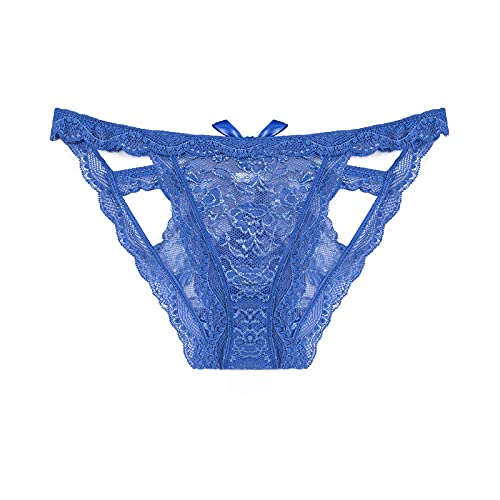 Etaoline Women's Lingerie Panties Lace Knickers Briefs Underwear (L, Royal Blue, L) #TOP1