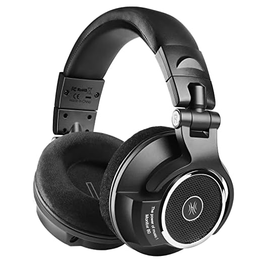 OneOdio Monitor 80 Open Back Headphones- Studio Headphones for Mixing Mastering Editing, Wired Over Ear Headphones for Professional Studio Applications, 250 Ohm, Velour Earmuffs, Sound Isolation