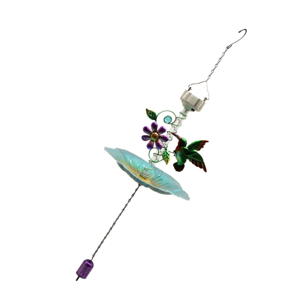 Outdoor Garden Bird Feeder Solarlicht Hängende Eisenzufuhr Vogelbedarf