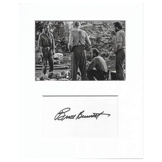 Bruce Bennett el Tesoro de la Sierra Madre Genuina autógrafo firmada a Mano Firma y Foto AFTAL