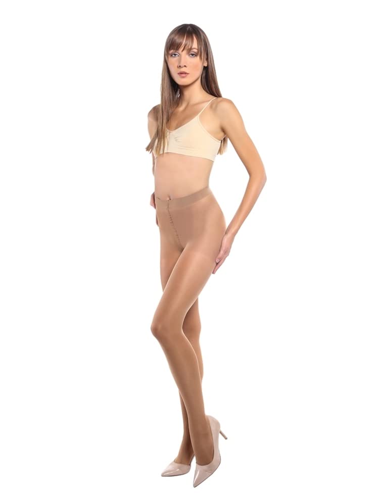 Remy BellePack of 2 Women Tights 20 Den Stocking Nylon for Women Silky Shiny Pantyhose Denier All Day Use Work Skirt Dress Short