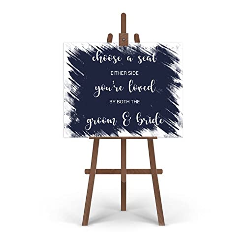 Panneau de bienvenue de mariage personnalisé chic - 50x75 cm - 3