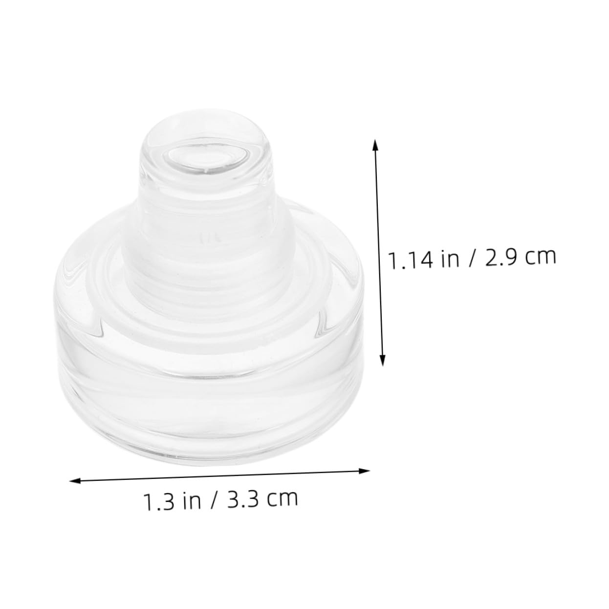 12 piezas Tapón de Vino T-shaped de Cristal de Reutilizables Decorativo y Práctico para Botellas Estándar Preserva y Derrames