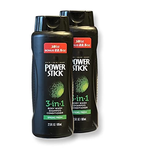 PowerStick 3 in 1 Shampoo, Conditioner and Body Wash Spring Fresh (2 EA 22.5 oz) image 5