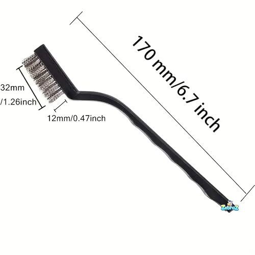 ZebRaz Heavy-Duty Oven, Grill & Fryer Cleaner Kit – 3 Bottles (32 fl oz Each) + Trigger Sprayer + 2 Steel Sponges + 2 Wire Brushes – Commercial Grade Grease Remover