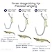 KANAMA Luminous Live Shrimp Hooks - Saltwater Corrosion Resistant Fishing Hooks, Ideal for Bass, Groupers, Pike & More, High Carbon Steel Strong Hooks with Barbed, All-in-One Set, 3 Pcs