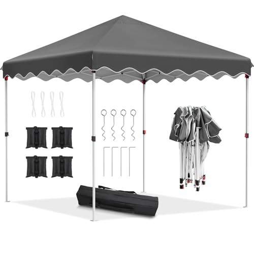 Pavillon 3x3m Wasserdicht Stabil Winterfest, Faltpavillon mit 4 Sandsack,...