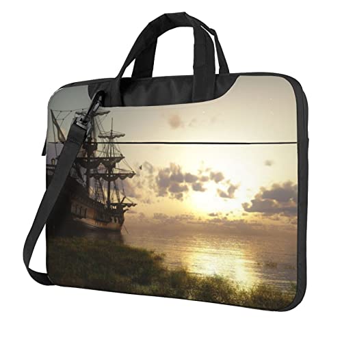 Mallette pour ordinateur portable antichoc VACSAX à motif bateau pirate protecteur