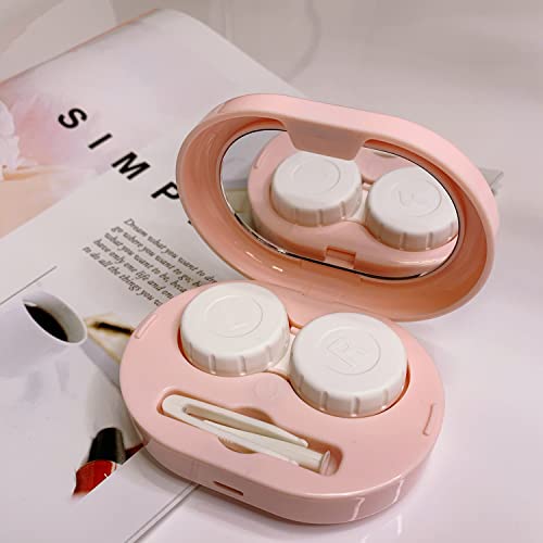 Fszopo Portable Ultrasonic Contact Lens Cleaner Machine, Contact Lens Automatic Cleaner, Electric Contact Washing With Usb Charger Pink #TOP5