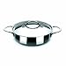 IBILI Noah 605322 - Casseruola Rotonda in Acciaio Inox, con Coperchio, Fondo Piatto, 22 cm