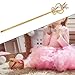 Colaxi Rhinestone Scepter Cosplay Dress up Fairy Party Scepter for Halloween Masquerade, Gold