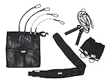 Made in USA top quality product. All pieces of the MMA training gear are built with durability in mind Resistance bands attach to the gloves and belt for the ultimate in resistance training The bungee jump rope doubles as the ultimate upper-body trai...