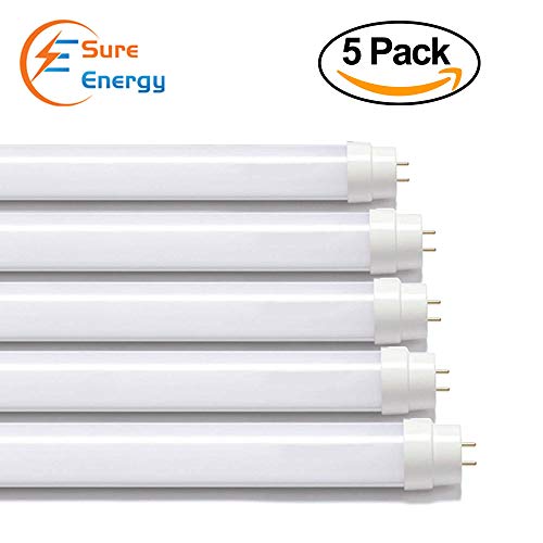 18W T8 4ft 120Cms LED Tube Light 1800Lm, 6000K Daylight Retrofit Easy Replacement for 4ft 1200mm Fluorescent tubelights with Starter for Indoor Home, Office, Garage 2 Year Warranty (Pack of 5)