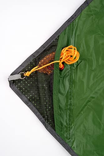 AMAZONAS Ultra-Light Traveller Tarp ochrona przed warunkami atmosferycznymi, 340 x 280 cm, waga własna 800 g, kolor zielony