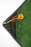 AMAZONAS - Traveller Tarp | ultralekka plandeka namiotowa do hamaków. Wodoodporna, wytrzymała plandeka kempingowa z nylonu ripstop | wymiary 3,40 m x 2,80 m; wymiary opakowania 25 cm x 10 cm; waga 0,8