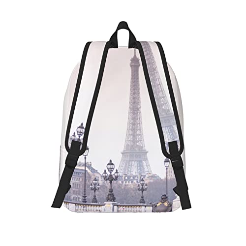 Sac à dos de voyage motif musique et Tour Eiffel le cadeau idéal pour la rentrée scolaire - 3