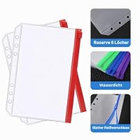 Vicloon A5 Binder Taschen, 18 Stück 6 Löcher Binder, mit 2 Beschriften – Ansicht 3