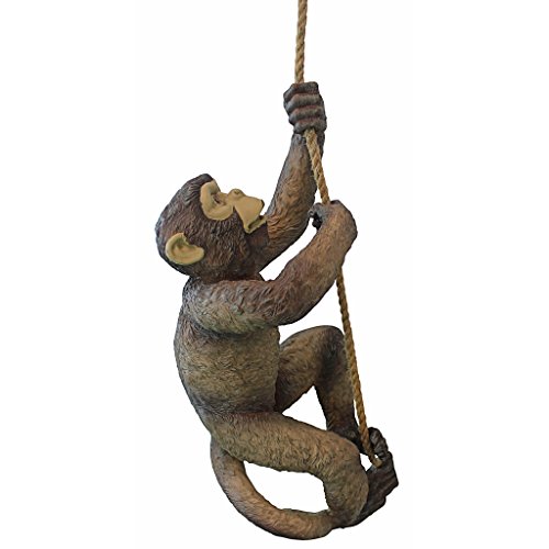 Design Toscano Ng32154 Makokou The Climbing Monkey Hanging Rope Sculpture, Single #TOP5