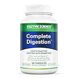Enzyme Science - Complete Digestion, Full Support for Digestive Health and Help Reducing Gas, Bloating, Indigestion, and Irregularity with 125 Billion CFU Probiotics, Vegetarian, 90 Capsules