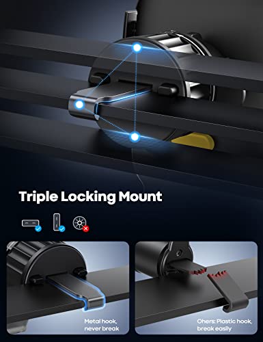 Lamicall CV09-EU-B Car Phone Holder Vent - Upgraded Spring Loaded Hook [Big Phone Friendly] Air Vent Cell Phone Holders For Your Car Mount Automobile Hands Free Cradle thumb #2