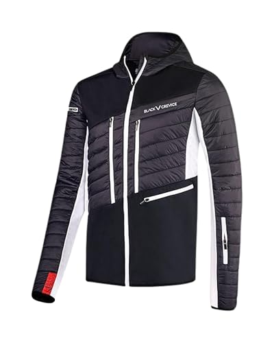 Black Crevice Herren Skitourenjacke, schwarz/weiß, XL
