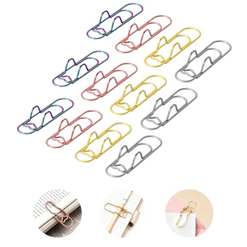 Trombones colorés en métal pour ordinateur portable et agenda