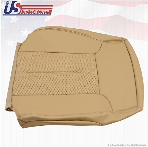 Miniatura 4 de Compatible con Ford F250 Lariat Driver Top Lean Back Funda de asiento de cuero TAN 2011 2012 2013 2014