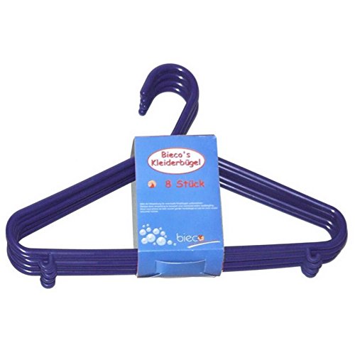 BIECO KINDER KLEIDERBÜGEL KUNSTSTOFF 16 STK. FARBE BLAU