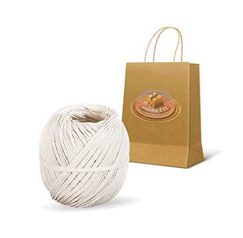 Moretti® Spago Per Salumi Alimentare, Spago Per Legatura Salumi, Spago Per Decorazioni, Peso Rotolo Singolo 150 Grammi