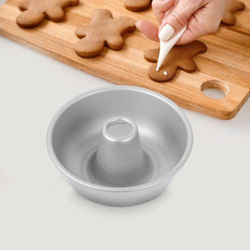 Lurrose 5.71" Aluminium Ring Cake Tin, Non-Stick Savarin Mould for Baking, Professional Doughnut Maker Pan for Home Kitchen DIY - Image 5