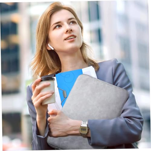 Pasta expansível de 4 peças, organizador de recibos de 16 x 10 cm com 13 bolsos e corda, organizador